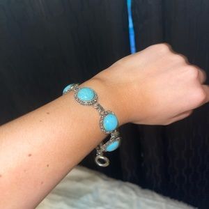Turquoise and Silver Bracelet